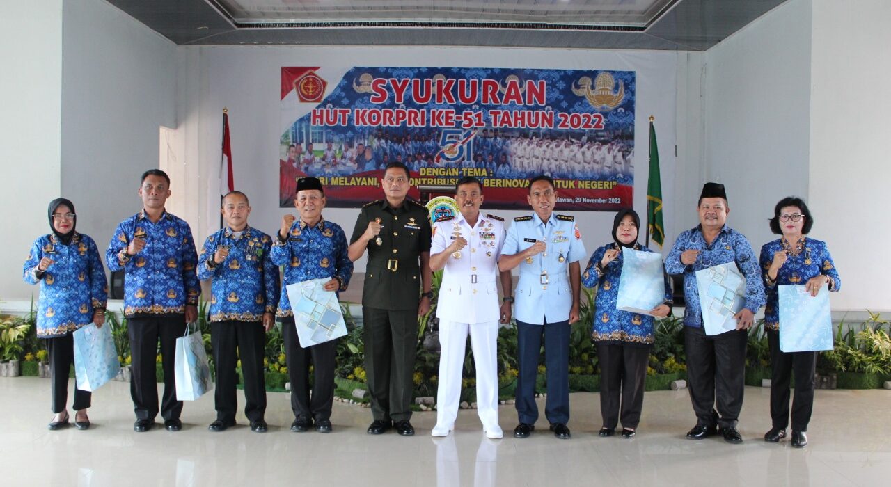 HUT Ke-51 Korpri, Korpri Unit TNI Medan Syukuran di Lantamal I Belawan
