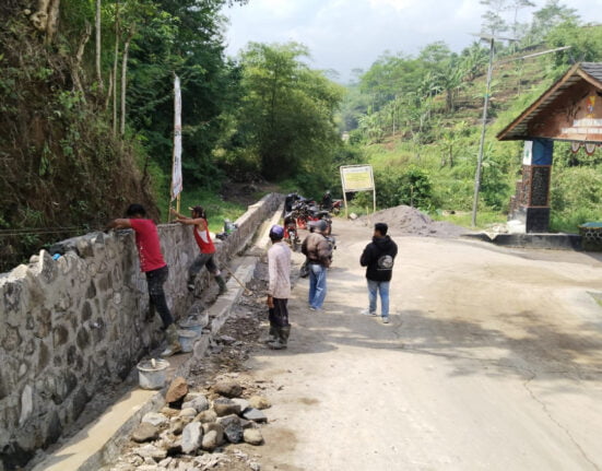 Tidak Usah Memakai Papan Proyek Terkait Renovasi Puskesos Dan TPT, Menurut Kepala Desa Nagrak
