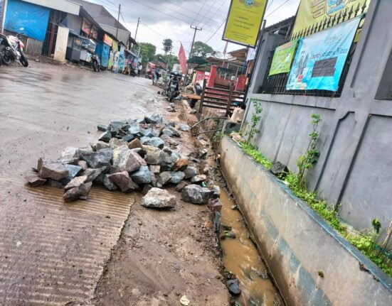 Proyek Siluman Tembok Penahan Tanah Tanpa KIP Desa Mekar Maju