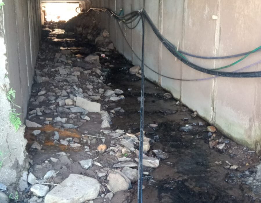 Pekerjaan jembatan jalan box cluver yang mangkrak