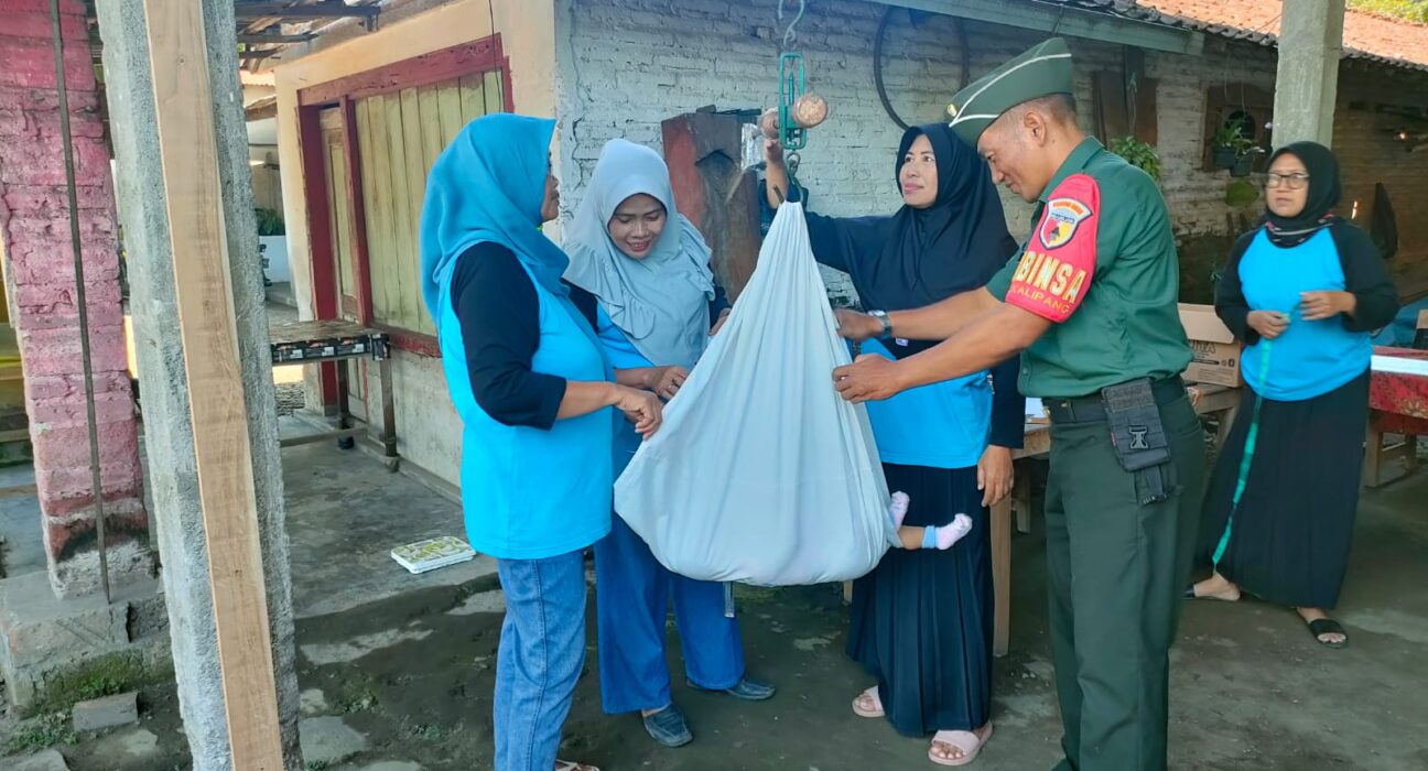 Dukung Program Balita Sehat, Babinsa Koramil Sutojayan Dampingi Kegiatan Posyandu