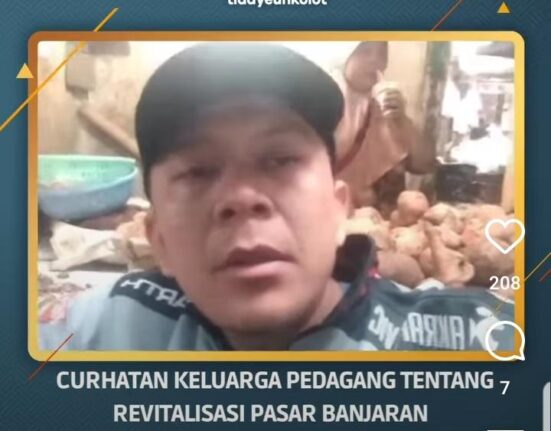 Seorang Warga Yang Mengaku Pedagang Pasar Banjaran Di Duga Menjadi Provokator Revitalisasi Pasar Sehat Banjaran.