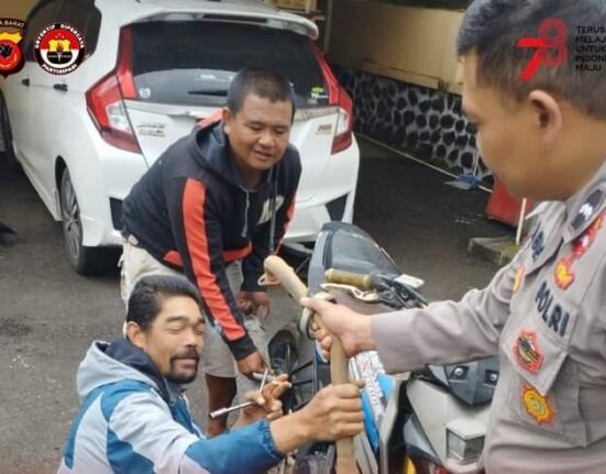Tanggapi Keluhan Masyarakat Polsek Pasirwangi Laksanakan Operasi Knalpot Bising
