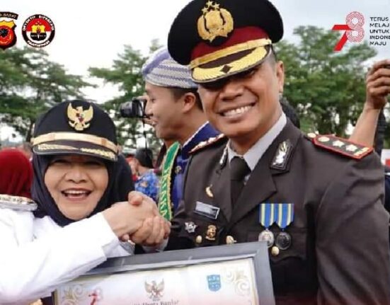 Dalam Peringatan HUT Ke-78 RI Tingkat Kota Banjar, Kapolres Banjar Mendapat 2 Penghargaan