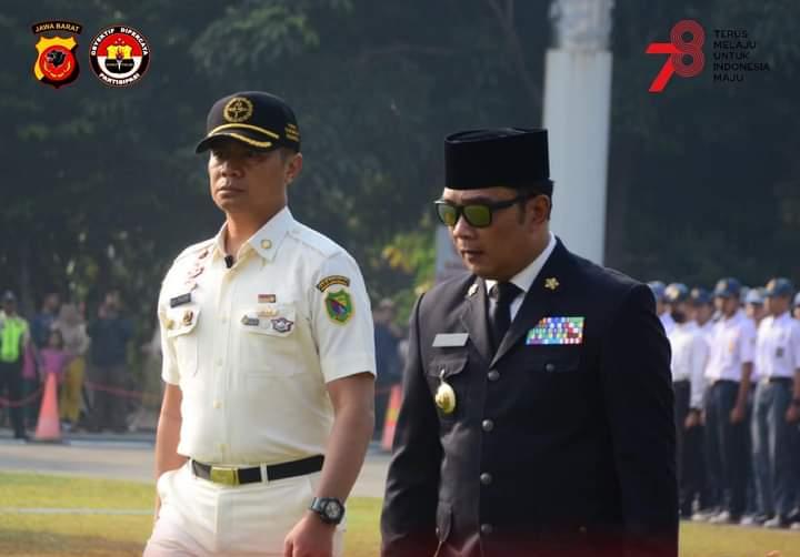 GELAR APEL BESAR PASKIBRAKA SE-JABAR, KAPOLRES BANJAR BERTINDAK SEBAGAI KOMANDAN APEL