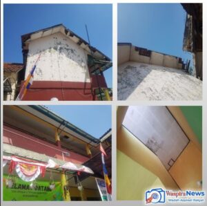 Miris ! Bangunan SDN Cikoneng Akan Roboh Dan Sudah Bergoyang. 3 Ruang Kelas Di Kosongkan