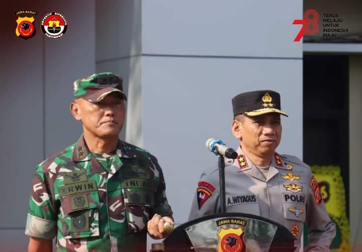 Kapolda Jabar Dan Pangdam III Siliwangi Pimpin Apel Kesiapan Operasi Tri Brata Jaya-2023 Dalam Rangka PAM Penyelenggaraan KTT Asean ke-43
