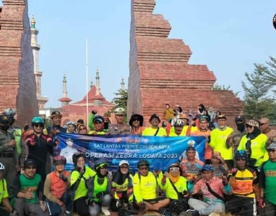 Sat Lantas Polres Cirebon Kota Kampayekan Keselamatan Bareng "GOJUBAR"