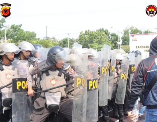 Polres Indramayu Sukses Gelar Simulasi Penanganan Kontijensi Pengamanan Pemilu 2024