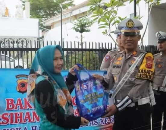 Sambut Hut Lantas Polres Ciamis Bakti Religi Di Kampung Pancasila