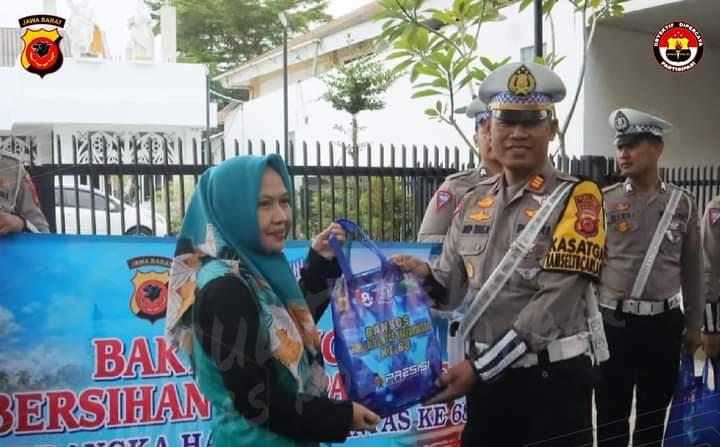 Sambut Hut Lantas Polres Ciamis Bakti Religi Di Kampung Pancasila