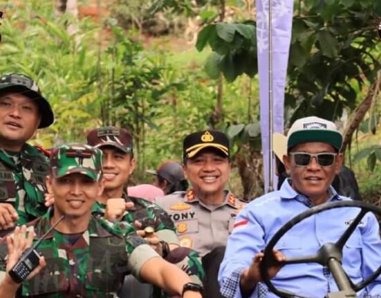 Kapolres Ciamis Ikuti Paparan Kesiapan Pelaksanaan Program TMMD 118