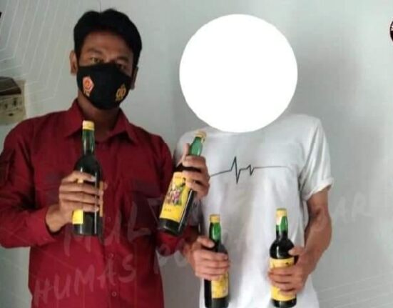 Polsek Kedawung Polres Cirebon kota rutin Ops pekat ,Berhasil Amankan sejumlah Miras.