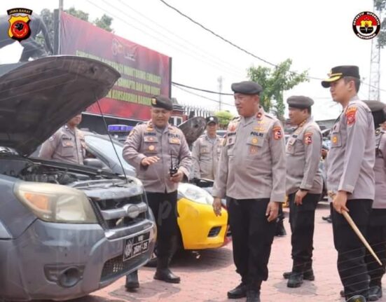 Polres Karawang Ikuti Giat Supervisi Asistensi Monitoring Evaluasi Terhadap Fungsi Samapta dan Pam Obvit