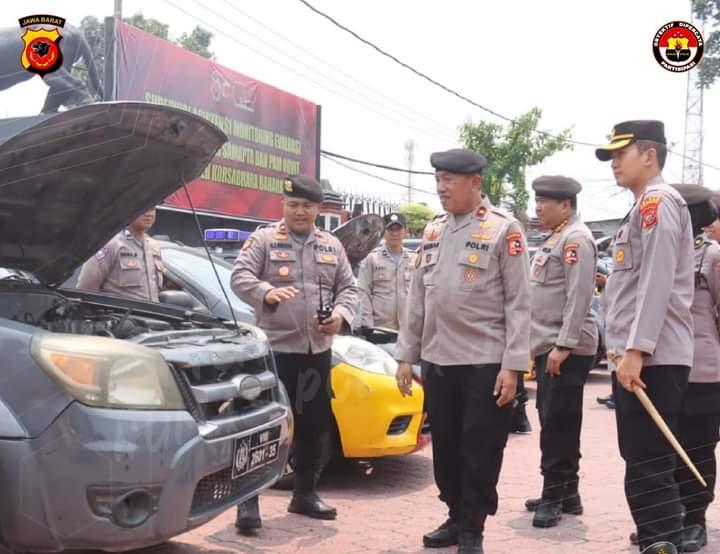 Polres Karawang Ikuti Giat Supervisi Asistensi Monitoring Evaluasi Terhadap Fungsi Samapta dan Pam Obvit
