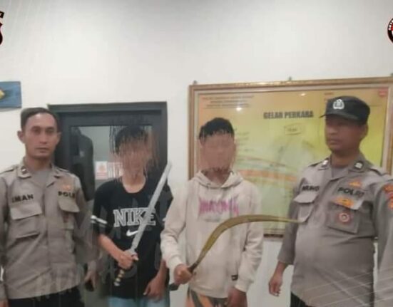Polsek Karangampel Berhasil Amankan Dua Remaja Diduga Anggota Geng Motor