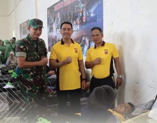 Kapolres Garut Pimpin Donor Darah Dalam Rangka HUT TNI ke 78