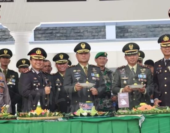 Kapolres Ciamis Hadiri Upacara Hut TNI Ke-78