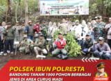Polisi Tanam 1000 Pohon Berbagai Jenis Di Area Curug Madi