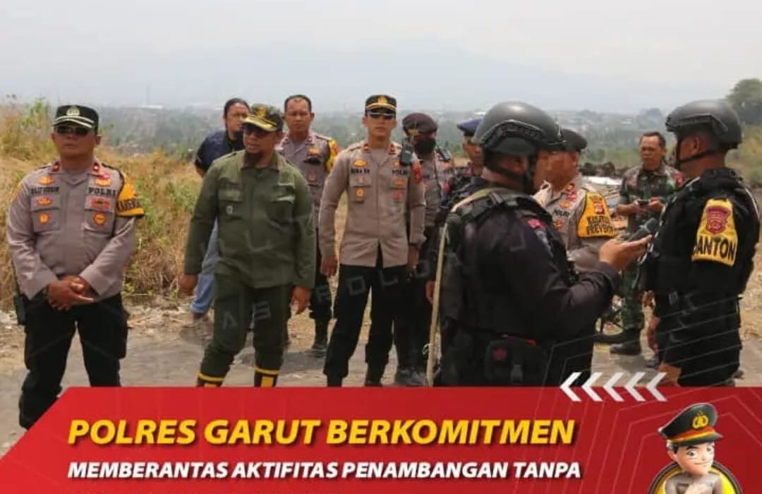 Polres Garut Berkomitmen Memberantas Aktifitas Penambangan Tanpa Izin Di Kabupaten Garut