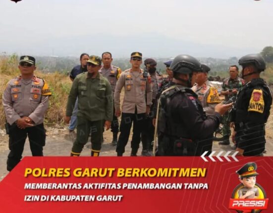Polres Garut Berkomitmen Memberantas Aktifitas Penambangan Tanpa Izin Di Kabupaten Garut