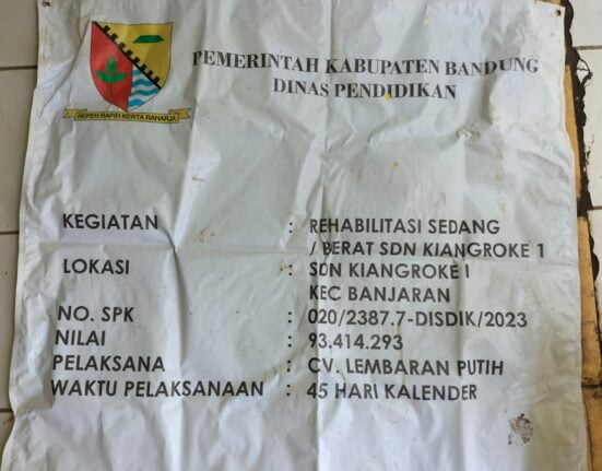 DIDUGA BERMASALAH ADANYA REHAB SEDANG DI SEKOLAH SDN KIANGROKE 1