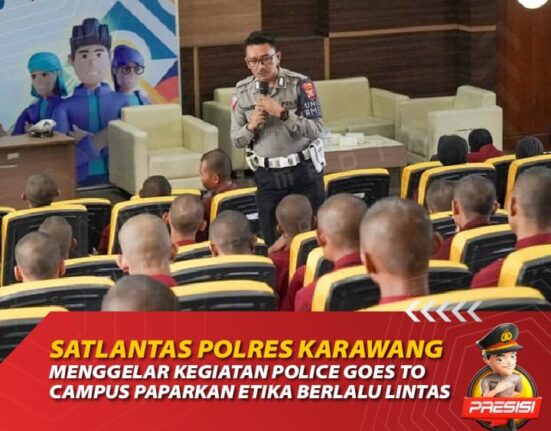 Police Goes to Campus, Satlantas Polres Karawang Paparkan Etika Berlalu Lintas