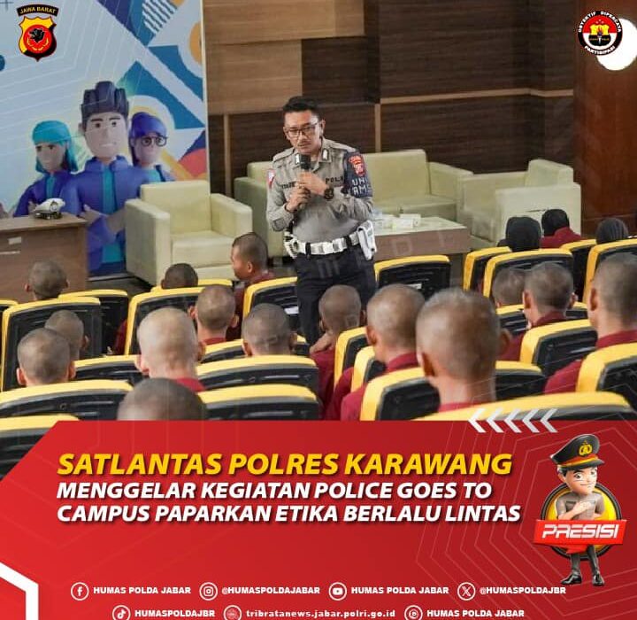 Police Goes to Campus, Satlantas Polres Karawang Paparkan Etika Berlalu Lintas