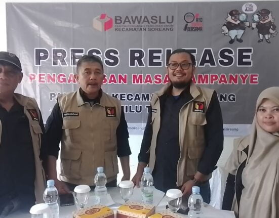Panwascam Soreang Optimalkan Pengawasan Logistik.