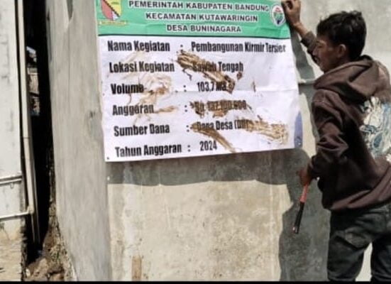 Pembangunan kirmir Tersier Di Desa Buninagara Bermasalah