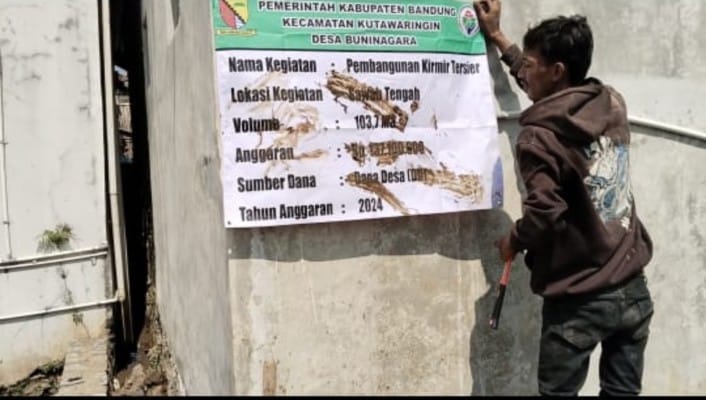 Pembangunan kirmir Tersier Di Desa Buninagara Bermasalah