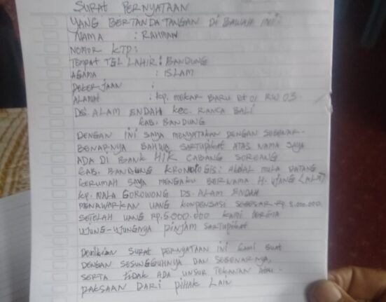 Program Kredit Bank HIK Tahun 2015 Tinggalkan Misteri Hingga Banyak Nasabahnya Dirugikan