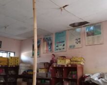 Ruang Perpustakaan Di Topang Bambu! Di SDN Cikoneng