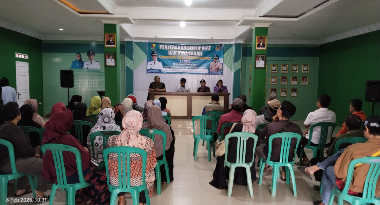 PTSL Desa Panyocokan Kecamatan Ciwidey Terealisasi Sesuai Dengan SKB 3 Menteri