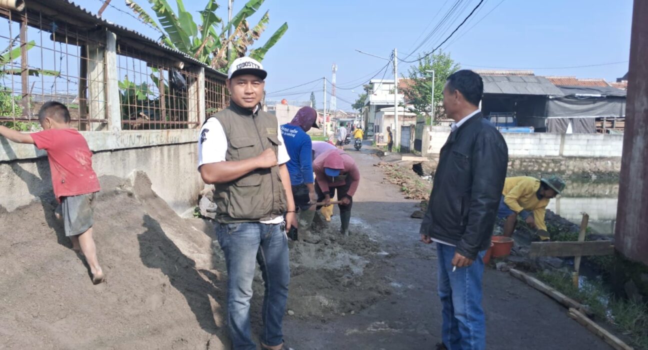 Dana Desa Malakasari Realisasikan Infrastruktur Pembangunan TPT