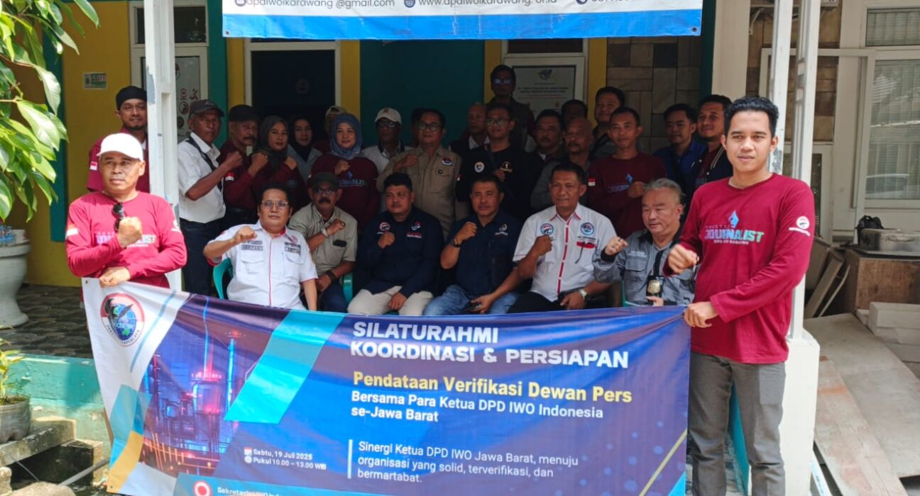 Ketua DPD IWO se-Jawa Barat Gelar Konsolidasi Verifikasi Dewan Pers di Karawang