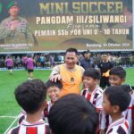 Kodam III/Slw Gelar Laga Mini Soccer Bersama Juara Dunia Muda SSB POR UNI U-10