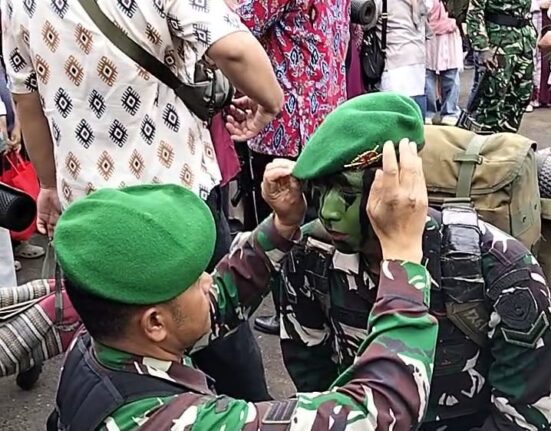 Pembaretan sekaligus Penutupan Kejuruan Infantri Prajurit TNI AD Berjalan Lancar