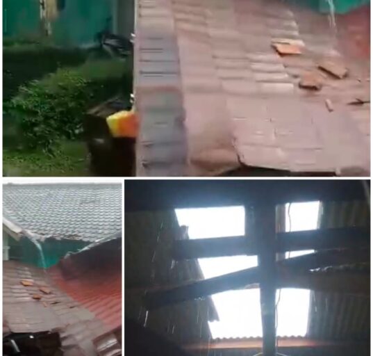 Hujan Angin di Banjaran: Tiga Atap Rumah Rusak Akibat Fenomena Downburst
