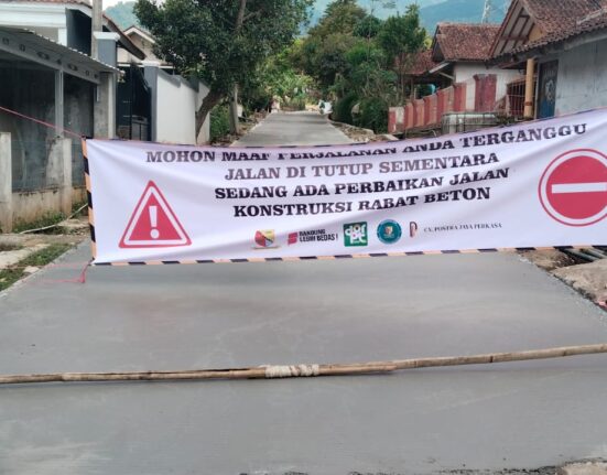 Proyek Rabat Beton di Desa Baros Tanpa Papan Informasi, Transparansi Publik Dipertanyakan