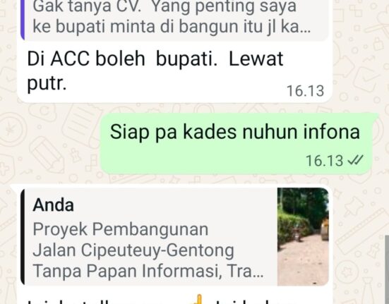 Proyek Jalan Cipeuteuy-Gentong Tanpa Papan Informasi, Transparansi Kades Pinggirsari Dipertanyakan