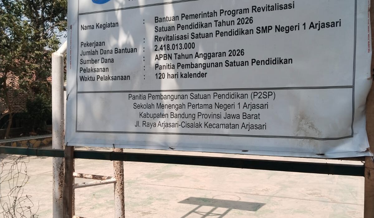 Dapat Bantuan Revitalisasi Rp2,4 Miliar, SMPN 1 Arjasari dan Masyarakat Sambut Antusias