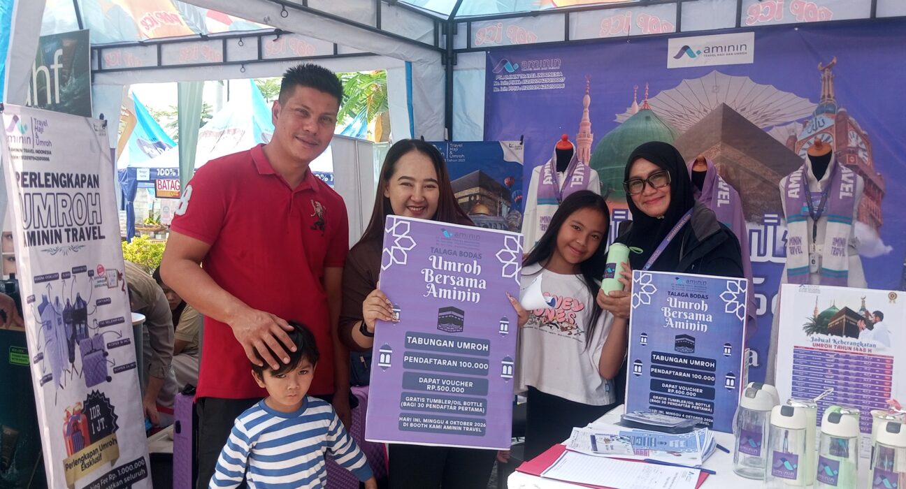 Aminin Travel Indonesia Ikuti Giat Bazar pada Acara Experience The Wonder 2026 di Rafflesia Park